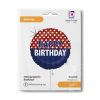 Happy Birthday Nautical Holo fólia lufi 46 cm