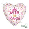 Baby Girl Glitter Princess fólia lufi 46 cm