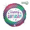 Happy Birthday Glitter Mermaid fólia lufi 46 cm