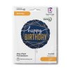 Happy Birthday Navy fólia lufi 46 cm