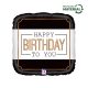 Happy Birthday Classic fólia lufi 46 cm