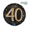 Happy Birthday 40 Sparkling fólia lufi 46 cm