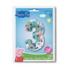 Peppa malac Blue 3-as szám fólia lufi 66 cm