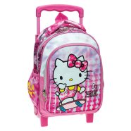   Hello Kitty Good Vibes gurulós ovis hátizsák, táska 30 cm