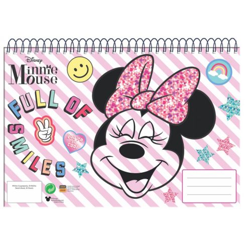 Disney Minnie Smiles A/4 spirál vázlatfüzet 30 lapos