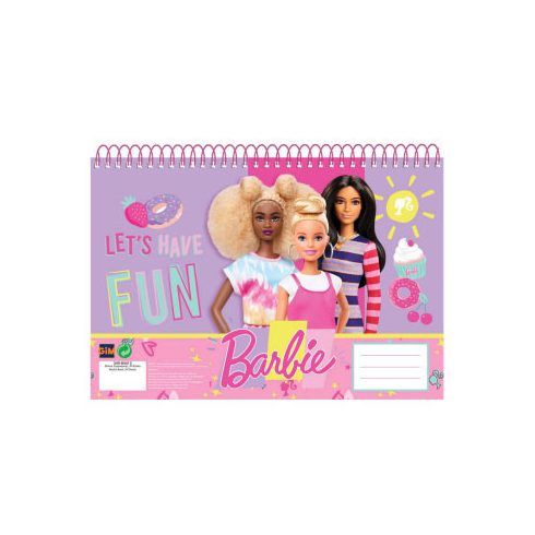 Barbie Happy Thoughts A/4 spirál vázlatfüzet, 30 lapos