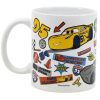 Disney Verdák Stickers porcelán bögre 325 ml Díszdobozban