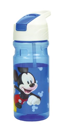 Disney Mickey Blue műanyag szívószálas kulacs 500 ml
