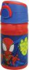 Pókember Spidey Dino Webs műanyag szívószálas kulacs akasztóval 350 ml