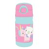 Fisher-Price Animals Unicorn műanyag szívószálas kulacs akasztóval 350 ml