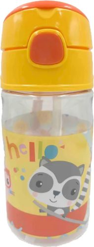 Fisher-Price Animals Hello műanyag szívószálas kulacs akasztóval 350 ml