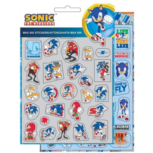 Sonic a sündisznó Fast 600 darabos matrica szett