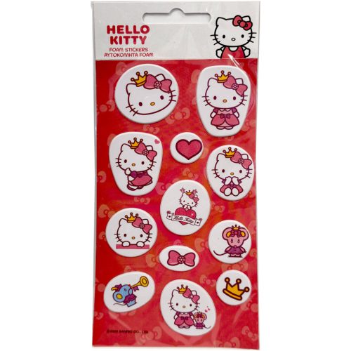 Hello Kitty Crown pufi szivacs matrica szett
