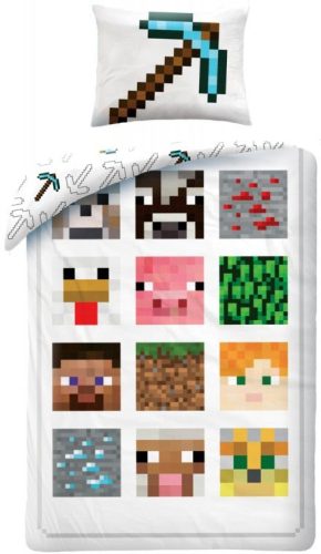 Minecraft ágyneműhuzat 140×200cm, 70×90 cm