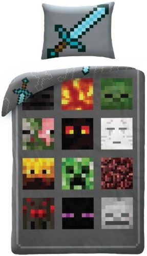 Minecraft ágyneműhuzat 140×200cm, 70×90 cm