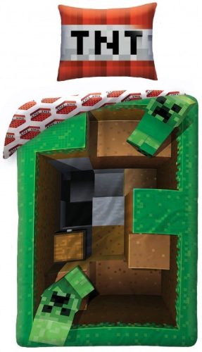 Minecraft ágyneműhuzat 140×200cm, 70×90 cm.Új