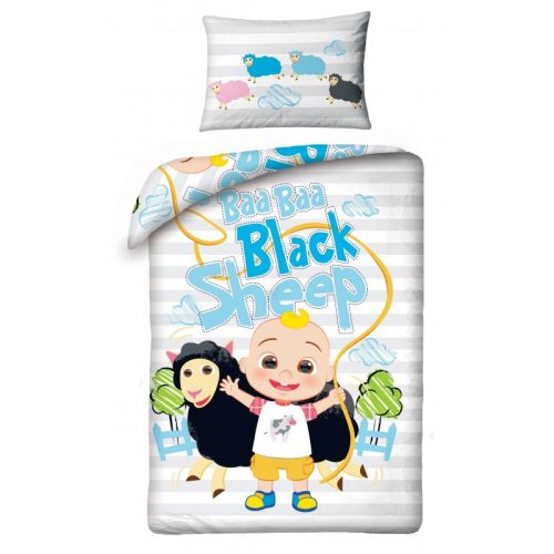 CoComelon Black Sheep gyerek, ovis ágyneműhuzat 100×135cm, 40×60 cm