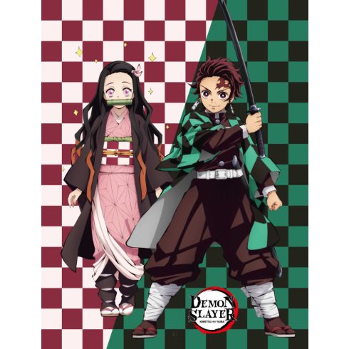 Demon Slayer Siblings polár takaró 130x170 cm