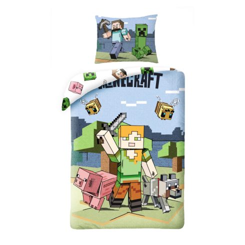 Minecraft Graphic ágyneműhuzat 140—200cm, 70—90 cm microfibre