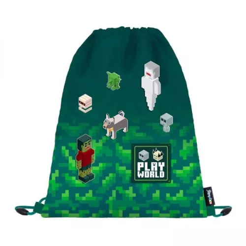 PlayWorld OXY GO iskolai hátizsák - iskolatáska szett - 22 literes - zöld PlayWorld OXY GO