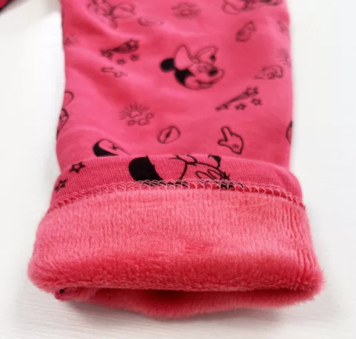 Disney Minnie Strawberry Pink baba, vastag leggings 9/12 hó