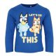 Bluey Let's Do Blue gyerek hosszú póló, felső 6 év / 116 cm