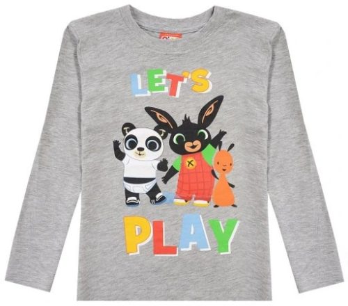 Bing Play Grey gyerek hosszú ujjú póló 6 év / 116 cm