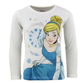   Disney Hercegnők Cinderella White gyerek hosszú póló, felső 8 év / 128 cm