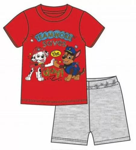 Mancs Őrjárat Teamwork gyerek rövid pizsama 3 év / 98 cm