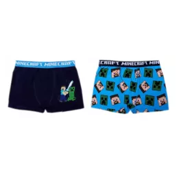   Minecraft Pixel gyerek boxeralsó 2 darab/csomag 10 év / 140 cm