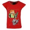 Minecraft Red gyerek rövid póló, felső 5 év / 110 cm