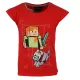 Minecraft Red gyerek rövid póló, felső 8 év / 128 cm