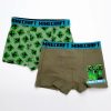 Minecraft Green Mob gyerek boxeralsó 2 darab/csomag 6 év / 116 cm