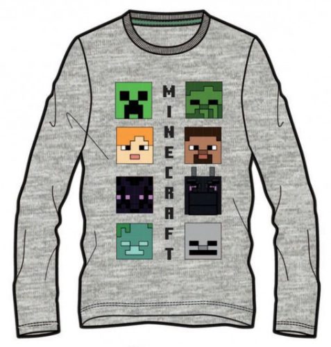 Minecraft Lineup gyerek hosszú ujjú póló, felső 12 év / 152 cm