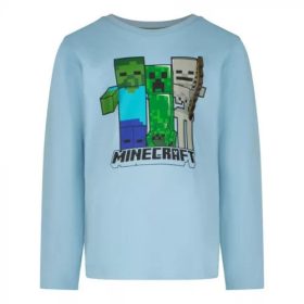   Minecraft Trio Blue gyerek hosszú ujjú póló, felső 6 év / 116 cm