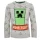 Minecraft Grey gyerek kötött pulóver 10 év / 140 cm