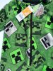 Minecraft Emerald gyerek hosszú pizsama, overál 5 - 6 év / 110 - 116 cm