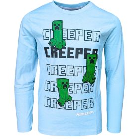   Minecraft Creeper gyerek hosszú ujjú póló, felső 6 év / 116 cm