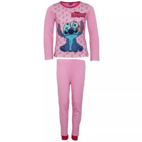   Disney Lilo és Stitch, A csillagkutya Scrump Light Pink gyerek hosszú pizsama 4 év / 104 cm