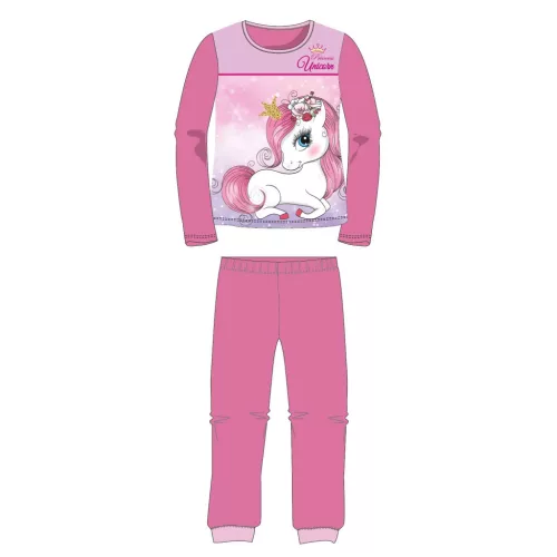 Unikornis Princess Pink gyerek hosszú pizsama 8 év / 128 cm
