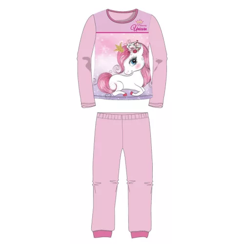 Unikornis Princess Light Pink gyerek hosszú pizsama 8 év / 128 cm