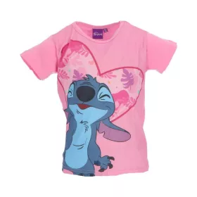   Disney Lilo és Stitch, A csillagkutya Fun Light Pink gyerek rövid póló, felső 3 év / 98 cm