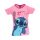Disney Lilo és Stitch, A csillagkutya Surprised Light Pink gyerek rövid póló, felső 6 év / 116  cm