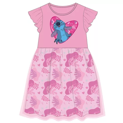 Disney Lilo és Stitch, A csillagkutya Pink Leaf gyerek nyári ruha 5 év / 110 cm