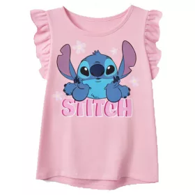   Disney Lilo és Stitch, A csillagkutya Tiny Smile Light Pink gyerek rövid póló, felső 3 év / 98 cm