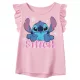 Disney Lilo és Stitch, A csillagkutya Tiny Smile Light Pink gyerek rövid póló, felső 3 év / 98 cm