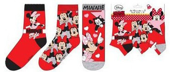 Disney Minnie Red Style gyerek zokni 31/34
