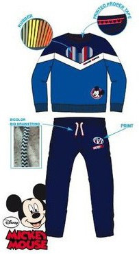 Disney Mickey Wink Blue gyerek melegítő, jogging szett 8 év / 128 cm