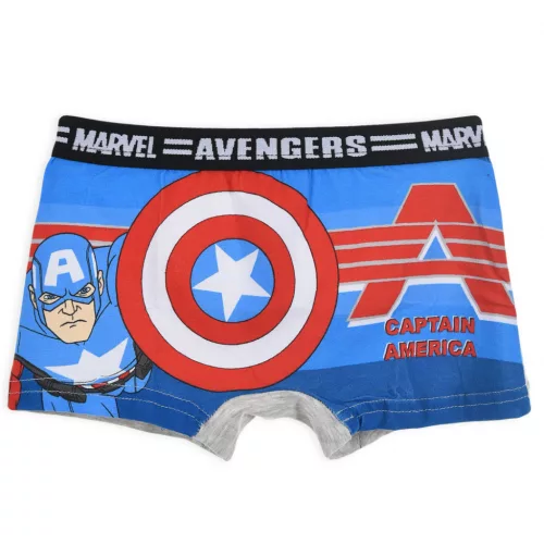 Bosszúállók Captain America Shield gyerek boxeralsó 2 darab/csomag 6 - 8 év / 116 - 128 cm