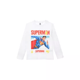 Superman White gyerek hosszú póló, felső 6 év / 116 cm